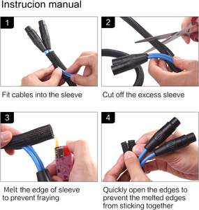 Beschermer Kat Usb Kabel Netsnoer Elektronische Organizer Draad Weefgetouw Tubing Kabel Mouw Split Mouw Gemakkelijk Te Gebruiken - Product Image 5