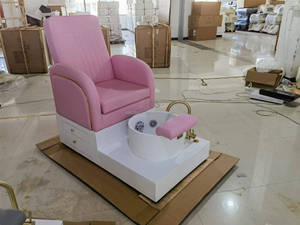 Neue Nagels tudio Möbel Luxus Pediküre Stühle rosa Plattform <span class=keywords><strong>Massage</strong></span> Maniküre Pediküre Stuhl Fuß Spa - Product Image 6