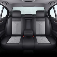 Housses de siège en cuir de luxe universelles pour voiture, style professionnel, compatibles Civic Golf, ensemble complet de 16 pièces, protection intérieure haut de gamme
