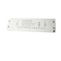 Transformateur LED étanche IP65 60W, alimentation 12V 24V 110V, pour réfrigérateur/congélateur, plastique, classe 2, éclairage LED