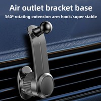 Support de téléphone portable pour voiture L05 2025 – Fixation sur grille d'aération avec crochet, anti-vibration et anti-choc, angle réglable, fabriqué en Chine