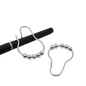 YIWANG fabricación al por mayor hierro plata ducha cortina gancho anillos - Product Image 1
