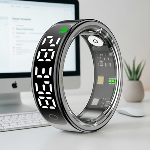 2026 Stainless Steel Smart Ring Fitness Health Tracker Music Control App Control Waterproof 5-10 Days Battery Life - Product Image 5
