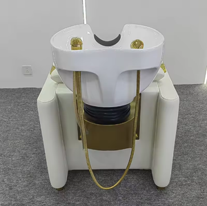 Vente chaude, mobilier de salon de beauté moderne de luxe, salon de coiffure, fauteuil inclinable pour spa capillaire, lit de lavage de cheveux, chaise de lavage de cheveux - Product Image 5