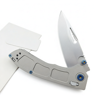 Couteau de survie pliable, manche en alliage d'aluminium, couteau de poche pour le camping, la chasse et les activités de plein air, OEM