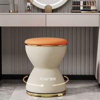 Tabouret de salon de maquillage de style nordique rotatif à 360 degrés de luxe léger Mobilier de dressage portable pour hôtel appartement Salon de manucure
