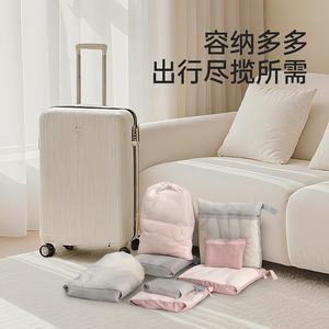 FaSoLa Mini Organizer Bag Gray Waterproof Portable Flat Top Cosmetic Case for Travel Outdoors - Product Image 5