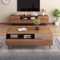 Unité de TV de panneau de placage de cerise de style américain classique antique réglable et extensible pour l'usage de meubles de maison ou d'appartement