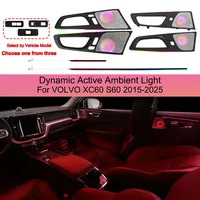 Kit d'éclairage d'ambiance cristallin RGB pour Volvo XC60 S60 2015-2025, panneau LED intérieur, mise à niveau LED, contrôle par application, style OEM