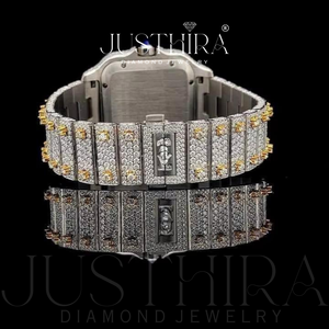Top Selling Moissanite Diamond Quartz <b>Watch</b> <b>Women</b> Elegant Fashion Stainless Steel <b>Bracelet</b> <b>Watch</b> Gift Available At Best Price - Product Image 5