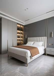 Hot-selling Modern Grey Wardrobe Design Particle Board Bedroom Closet Wardrobe Glass Wardrobe <b>Storage</b> <b>Cabinet</b> Display <b>Cabinet</b> - Product Image 6