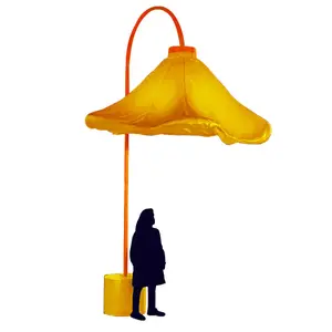 Intelligent human induction lanterns open and close inflatable flower shape lamp