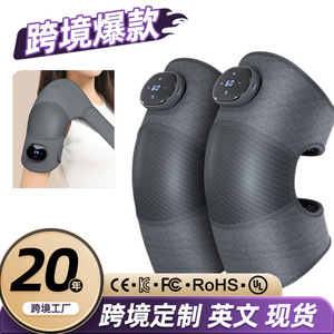 Masajeador eléctrico de rodilla con terapia de calor y masaje por vibración, talla única, batería de litio recargable por USB, fisioterapia por infrarrojos - Product Image 2