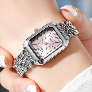 Reloj de Cuarzo de Lujo para Mujer, Ecológico, Minimalista, Elegante, Correa Cuadrada Dorada, Edición de Color de Lujo Ligero Transfronterizo - Product Image 2