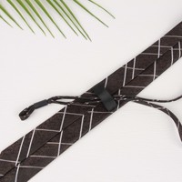Cravate en sergé décontracté en polyester de 7 cm pour uniforme scolaire et administration des affaires, Zhejiang Shengzhou