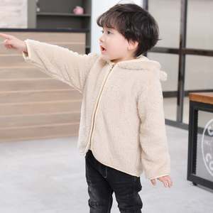 Veste bébé unisexe pour l'automne et l'hiver, <span class=keywords><strong>manteau</strong></span> à capuche épais et chaud pour garçons et filles, style décontracté - Product Image 2