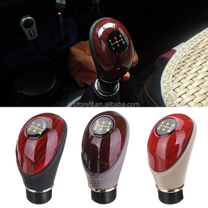 Pomello del Cambio Universale RTS 10mm in Legno e PU per Auto e Camion, Leva a 5 Velocità Manuale - Product Image 2