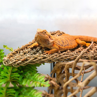Tapis de sol pour animaux de compagnie de bonne qualité, hamac de repos en jonc de mer tressé à la main pour crabes, lézards, araignées, scorpions, geckos, lit suspendu balançoire