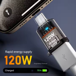 Trong Suốt <span class=keywords><strong>USB</strong></span> Để Loại C Adapter 120W 10Gbps Nhanh Chóng Sạc PC Truyền Dữ Liệu Chuyển Đổi Cho Không Dây Chuột Máy Tính Bảng - Product Image 3