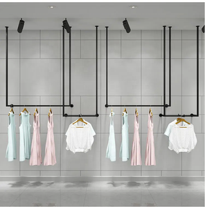 <span class=keywords><strong>Tienda</strong></span> de <span class=keywords><strong>ropa</strong></span> de boutique moderna, estante de <span class=keywords><strong>ropa</strong></span>, estante de <span class=keywords><strong>ropa</strong></span> montado en la <span class=keywords><strong>pared</strong></span>, <span class=keywords><strong>perchero</strong></span>, estante de exhibición de <span class=keywords><strong>ropa</strong></span> que ahorra espacio - Product Image 3