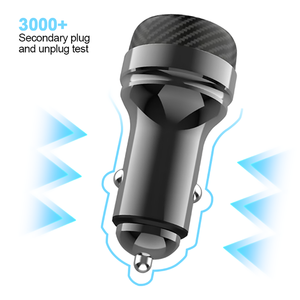 Adaptador de coche de carga rápida universal con doble puerto A+C PD30W de aleación de zinc y pantalla de voltaje en tiempo real para venta al por mayor - Product Image 4