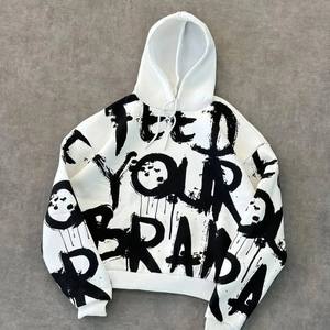 Alta calidad Hip Hop 350GSM Heavyweight 100% CottonOversized Hoodies - Product Image 2