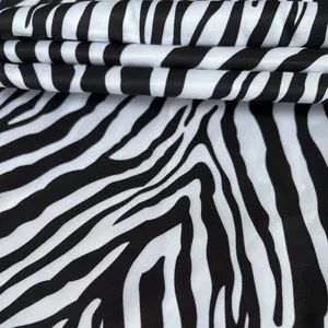 HCSP — rayures zébrées en Polyester personnalisées, nouveau tissu imprimé réfléchissant pour vêtements