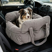 Coussin de voiture carré solide et protecteur pour animaux de compagnie, lit de voyage moderne et tendance pour chiens et chats, siège de sécurité