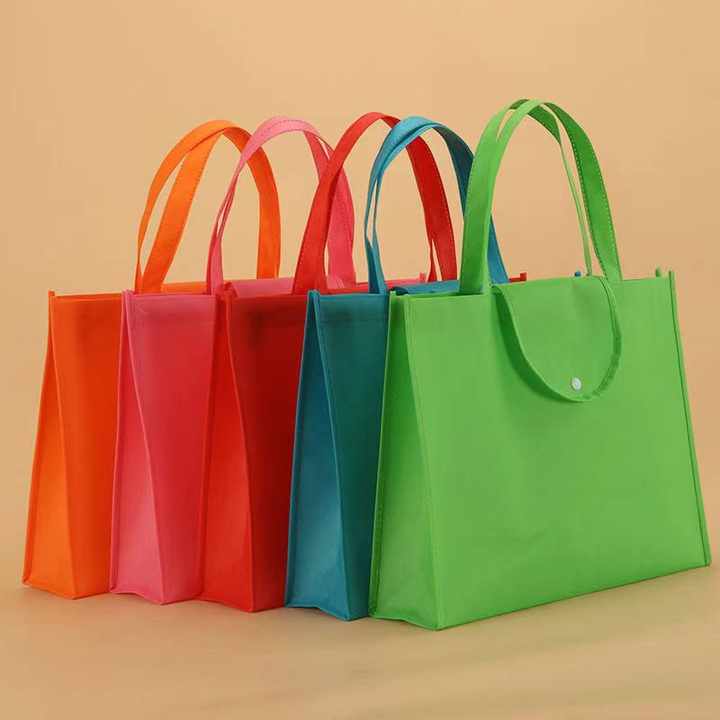 Free Stock Sample Customized Reusable Laminated Non Woven Bag Plain Eco ...