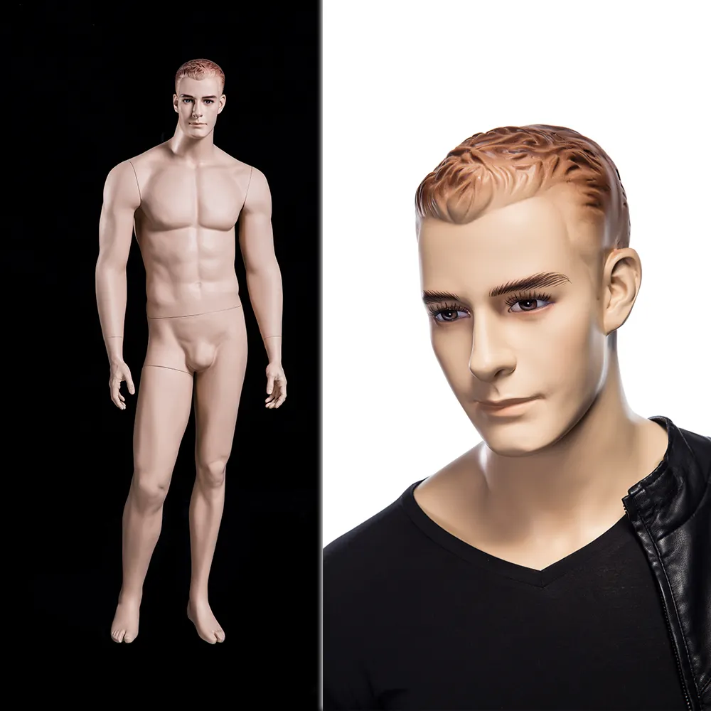 WEN5 moda nueva fábrica vestido espuma Hombre Ropa pantalla fibra de vidrio adultos maniquíes muñeca realista maniquí masculino para la venta