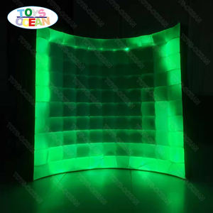 Curve Wall Multi Color <span class=keywords><strong>Inflatable</strong></span> Wall背景LEDストリップフォトブースの壁 - Product Image 6