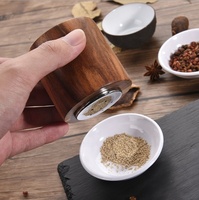 Acaia Penggiling Garam dan Merica Baja Tahan Karat, Set 2 Buah Penggiling Inti Keramik