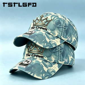 Casquettes de sport structurées à 6 panneaux avec logo personnalisé, imprimé floral, devant rigide, motif vintage, en toile, toutes saisons, vente en gros, fabricant - Product Image 6