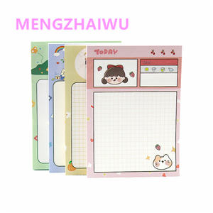 Bureau japonais <span class=keywords><strong>en</strong></span> <span class=keywords><strong>ligne</strong></span> papeterie <span class=keywords><strong>en</strong></span> gros kawaii jolie fille bloc-notes <span class=keywords><strong>livre</strong></span> forêt de fruits dessin animé rose notes autocollantes - Product Image 2