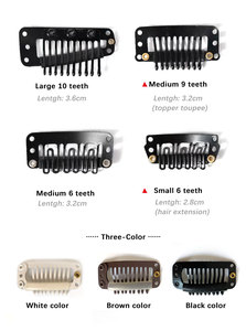 Prix <span class=keywords><strong>de</strong></span> gros Clips noirs <span class=keywords><strong>de</strong></span> qualité supérieure 2.8cm 3.2cm Boucles d'outils <span class=keywords><strong>de</strong></span> cheveux pour extensions <span class=keywords><strong>de</strong></span> cheveux à clip Remplacements <span class=keywords><strong>de</strong></span> cheveux en stock - Product Image 5