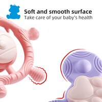 Nouveau jouet souple en silicone classique pour bébé jeu de ventouse ensemble de dentition rotatif avec jouet rotatif pour les nouveau-nés de dentition