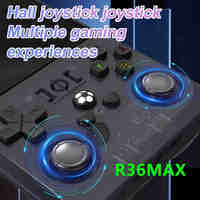 Console de jeu rétro portable R36max, écran HD de 4 pouces, lecteur vidéo de poche, système Linux open source, jeux R36 Max