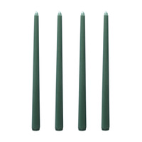 Bougie cylindrique en cire de paraffine faite à la main, sans fumée, pour l'ambiance des banquets de mariage, 25 cm de long, lot de 4 (10 pouces)