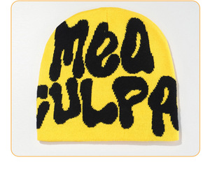 En stock, Fabricant direct, Best-seller transfrontalier, Bonnet unisexe hip-hop chaud en <span class=keywords><strong>fibre</strong></span> acrylique tricotée jacquard à lettres - Product Image 5