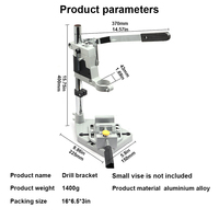 Support de perceuse électrique Support de perceuse d'établi Support de perceuse d'établi Cadre fixe Table de travail du bois Support de perceuse d'établi Accessoires de meuleuse électrique