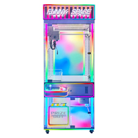 Machines à griffes à monnayeur Kising pour usage intérieur, lumières LED personnalisables, construction en plastique/métal/acrylique, garantie 1 an