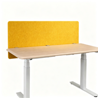 Cloison acoustique de bureau certifiée TUV, fixation par pince, en fibre de polyester NRC 0.9 ASTM E84 Eco