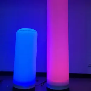 High Quality Led Light Inflatable Led Columns Decoration Air Column Inflatable Column Tube With Blower