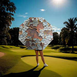 Sun resistant Premium <b>Umbrellas</b> Rust pattern visual effect Custom Logo fiberglass frame <b>Windproof</b> golf <b>umbrellas</b> for gift - Product Image 5