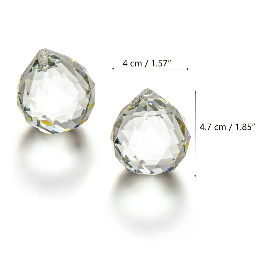 2024 Personalização K9 Bola de cristal de vidro transparente 40mm para presentes e artesanato decoração de casa