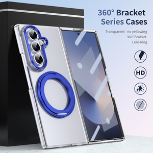 360 ° ตัวยึดแม่เหล็กหมุนได้เคสใสสำหรับ <span class=keywords><strong>Samsung</strong></span> Galaxy Z Fold 7ฝาปิดให้ความรู้สึกน้ำแข็งกันตกพร้อมตัวป้องกันหน้าจอในตัว - Product Image 3