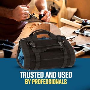 Échantillon Gratuit : Sac à Outils Titan23-XL - Rouleau à Clés et Organisateur - Sac à Outils en Toile et Pochette à Outils pour Électricien - Product Image 3