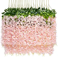マリーゴールドガーランド人工葉結婚式のイベントの装飾装飾花造花