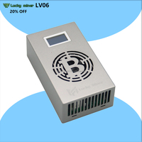 Lucky Miner LV02 78Kh/s 1W SHA-256 Bitcoin Solo Miner WiFi USB-C Dispositif minier éducatif à faible puissance Machine ASIC silencieuse