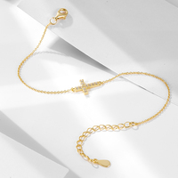 Mlluki Joyería al por Mayor, Pulsera de Plata de Ley 925 con Baño de Oro de 14K y Circonitas Cúbicas Personalizadas de Fábrica para Mujer